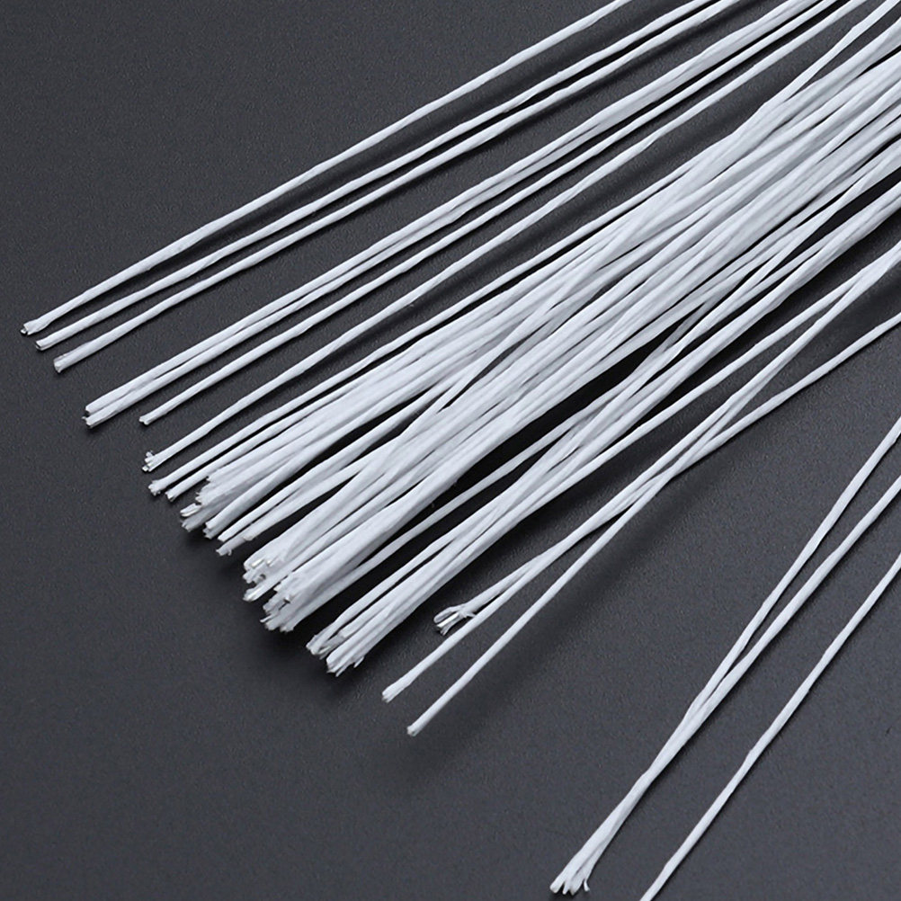 Wedding Support - 60Pcs Floral Wire Stems Paper Flower