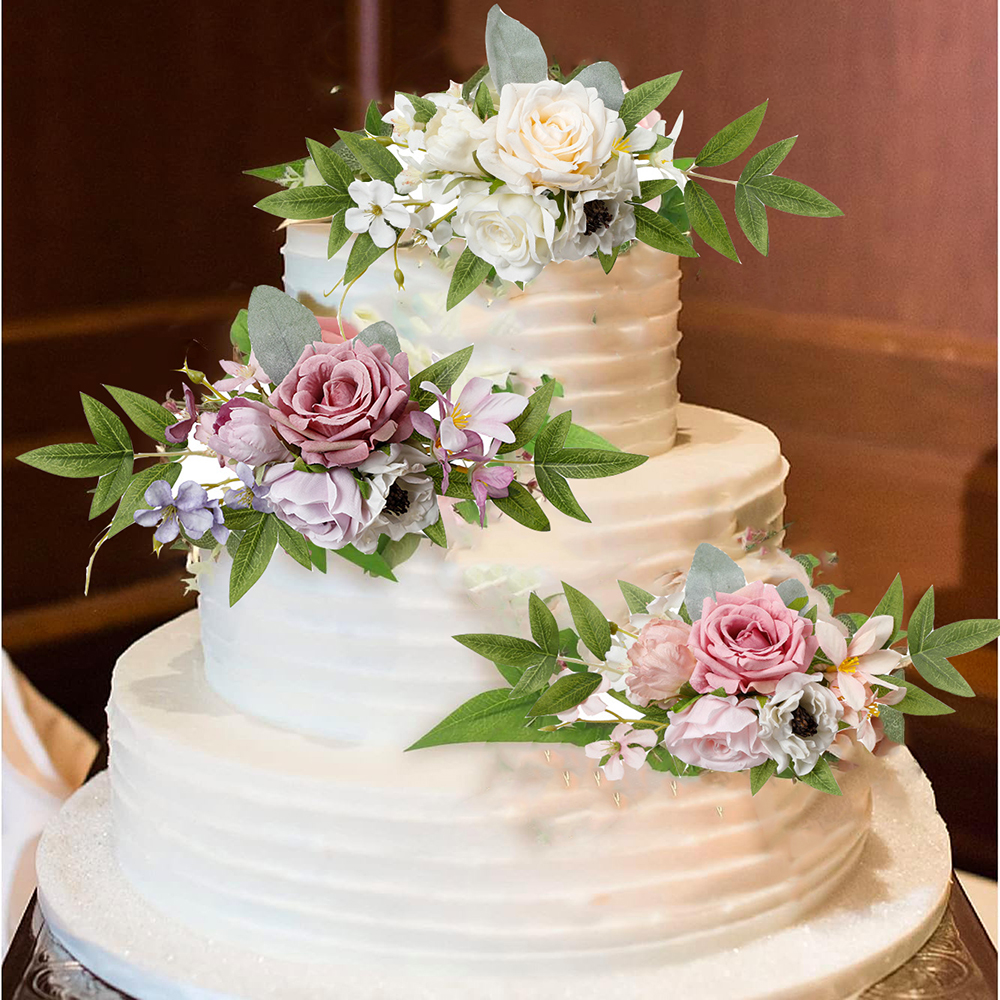 Wedding Supply Rentals - Yannew Pre-made Pink White Cake Topper