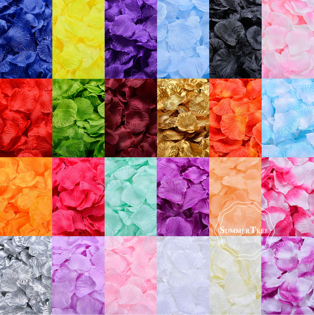 100pcs/pack Silk Rose Petals T - Supply Wedding Venue avis et prix