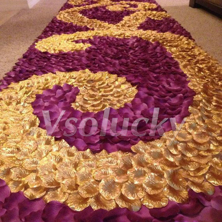 100pcs/pack Silk Rose Petals T - Supply Wedding Venue avis et prix