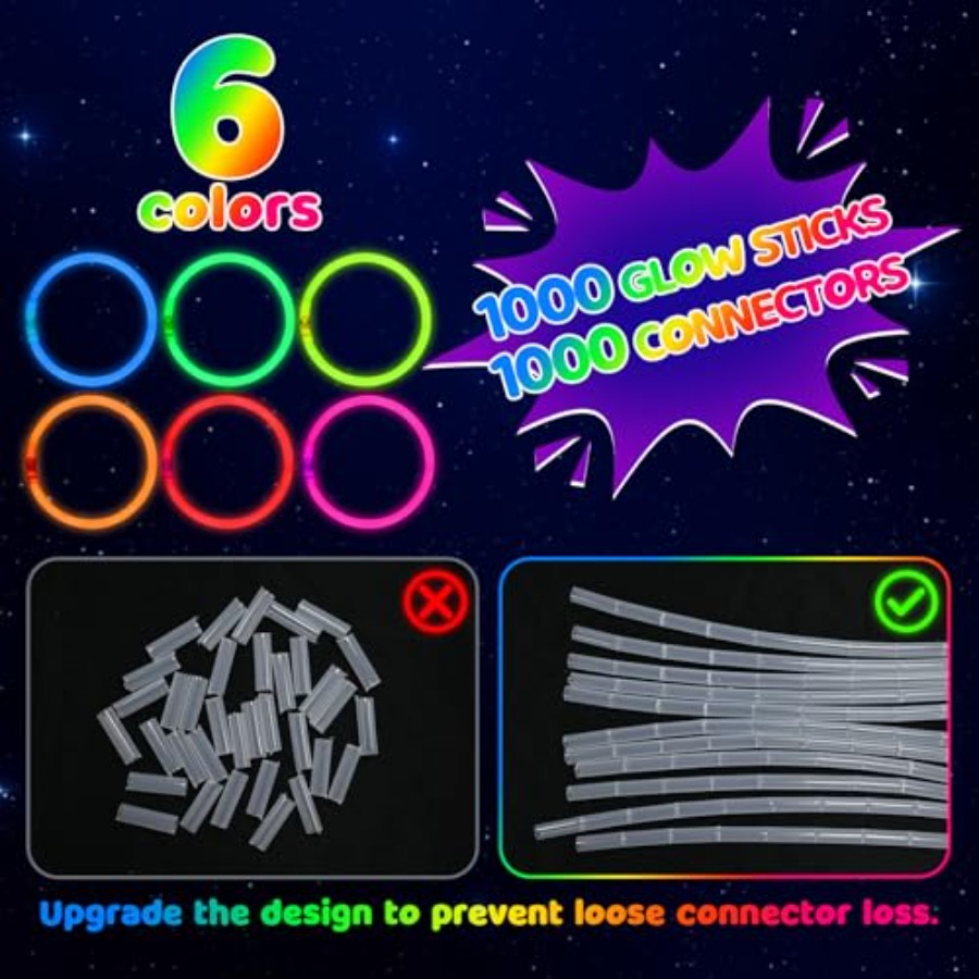 Mega-L Glow Sticks Party Suppl - Wedding Supply Co avis et prix