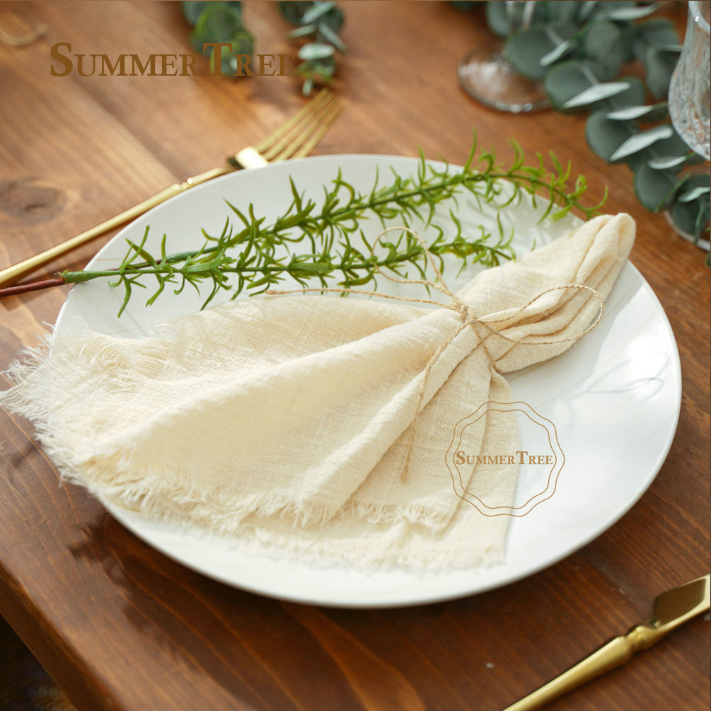 Napkin Cotton Gauze 42x42cm Re - Wedding Supply Rentals avis et prix