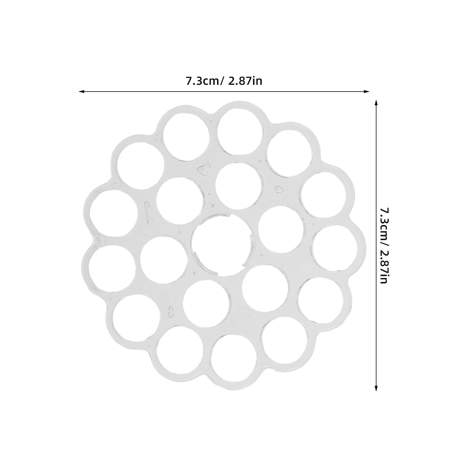 2Pcs Clear Floral Grid Flower  - Wedding Support avis et prix