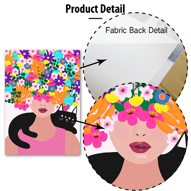 Boho Abstract Girl Vase Flower - Flower Girl Basket avis et prix