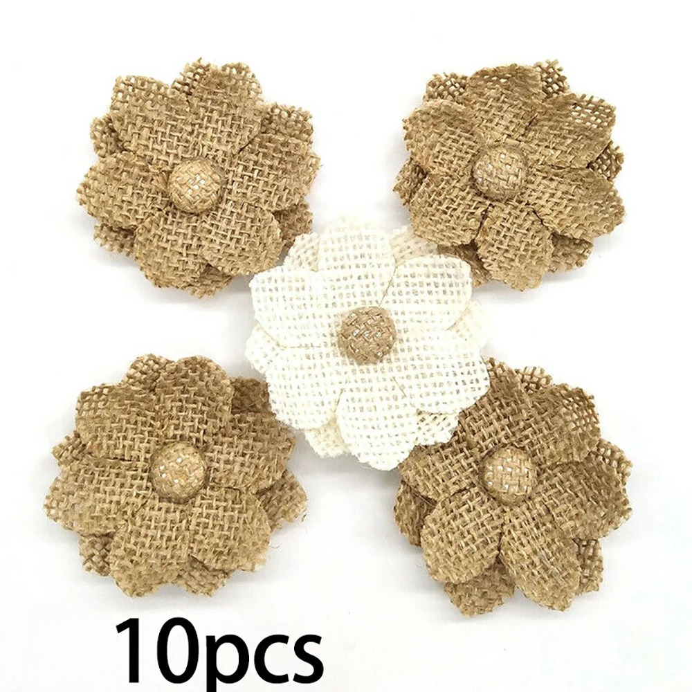 10pcs Handmade Natural Jute Bu - Wedding Supply Rentals avis et prix