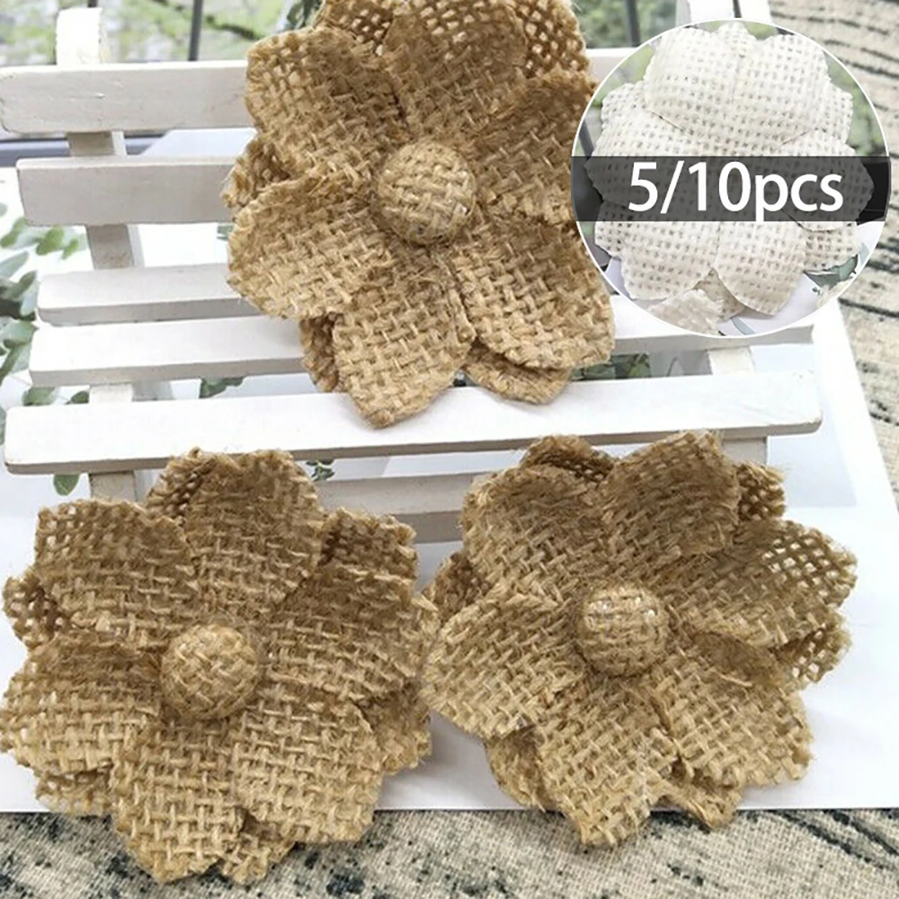 10pcs Handmade Natural Jute Bu - Wedding Supply Rentals avis et prix
