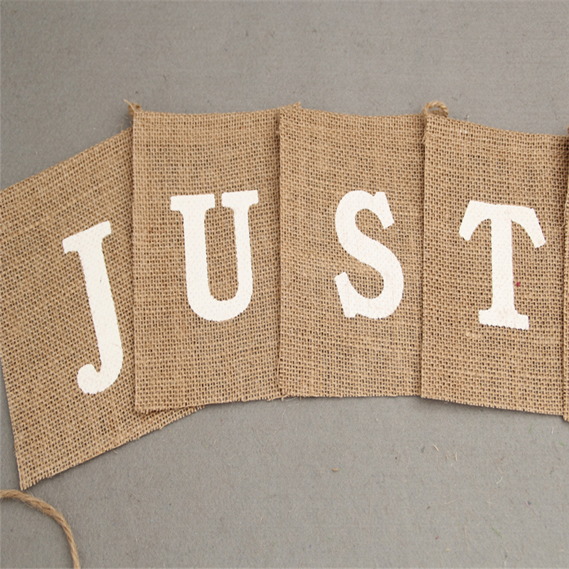 Jute Burlap Bunting Rustic Jus - Wedding Supply Rentals avis et prix