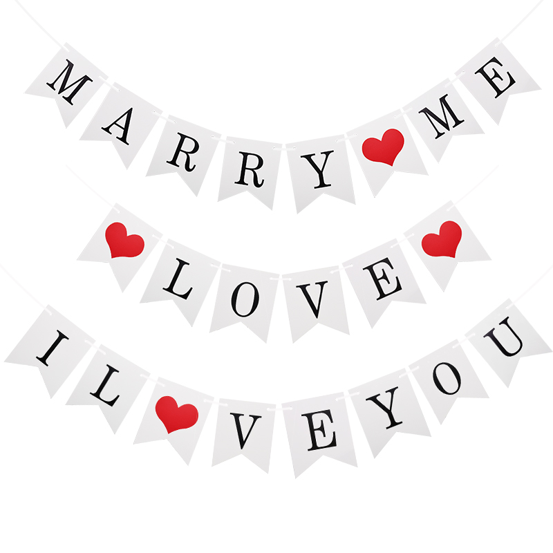 Wedding Marry Me Love Bunting  - Wedding Supply Rentals avis et prix