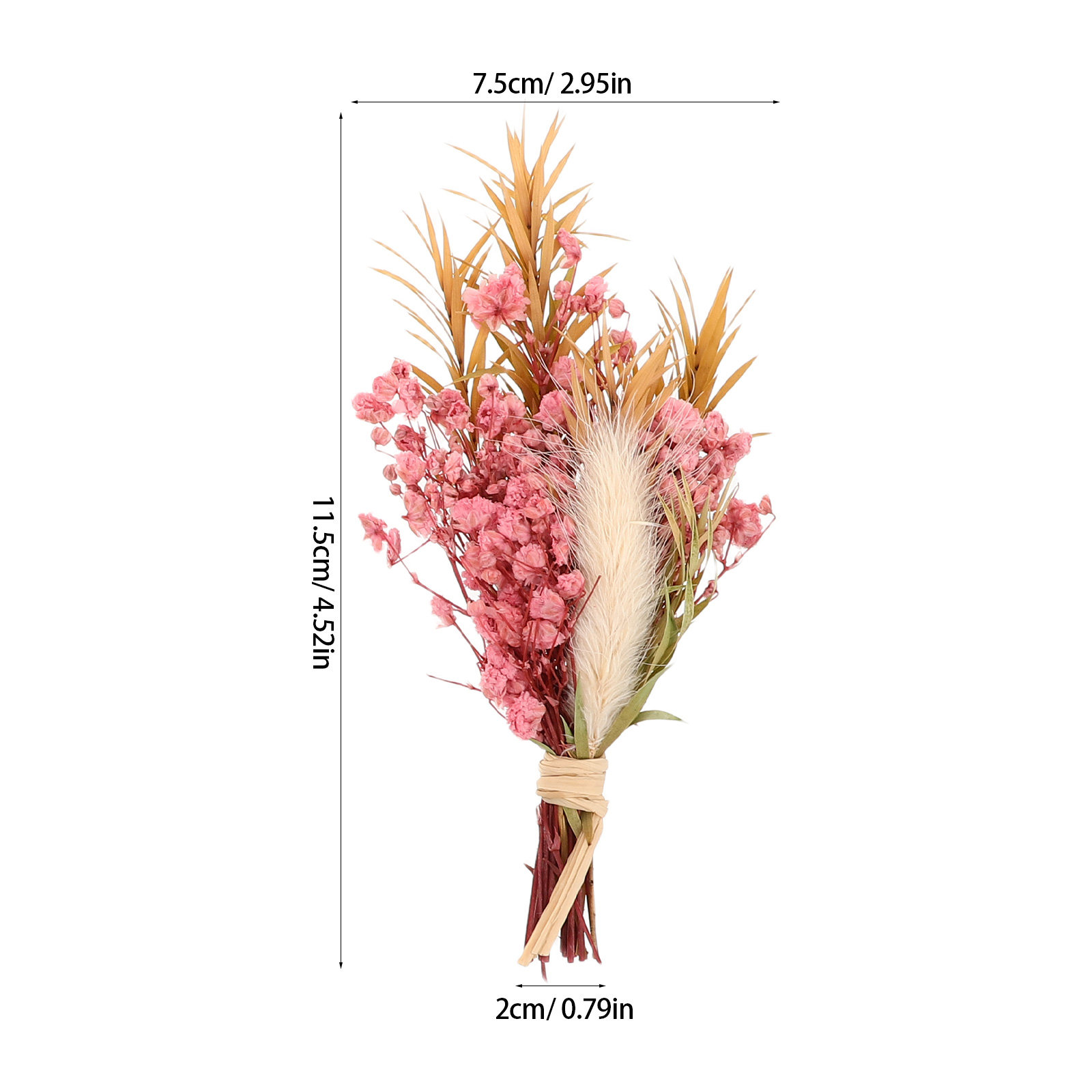 3Pcs Mini Dried Floral Bouquet - Flower Girl Basket avis et prix