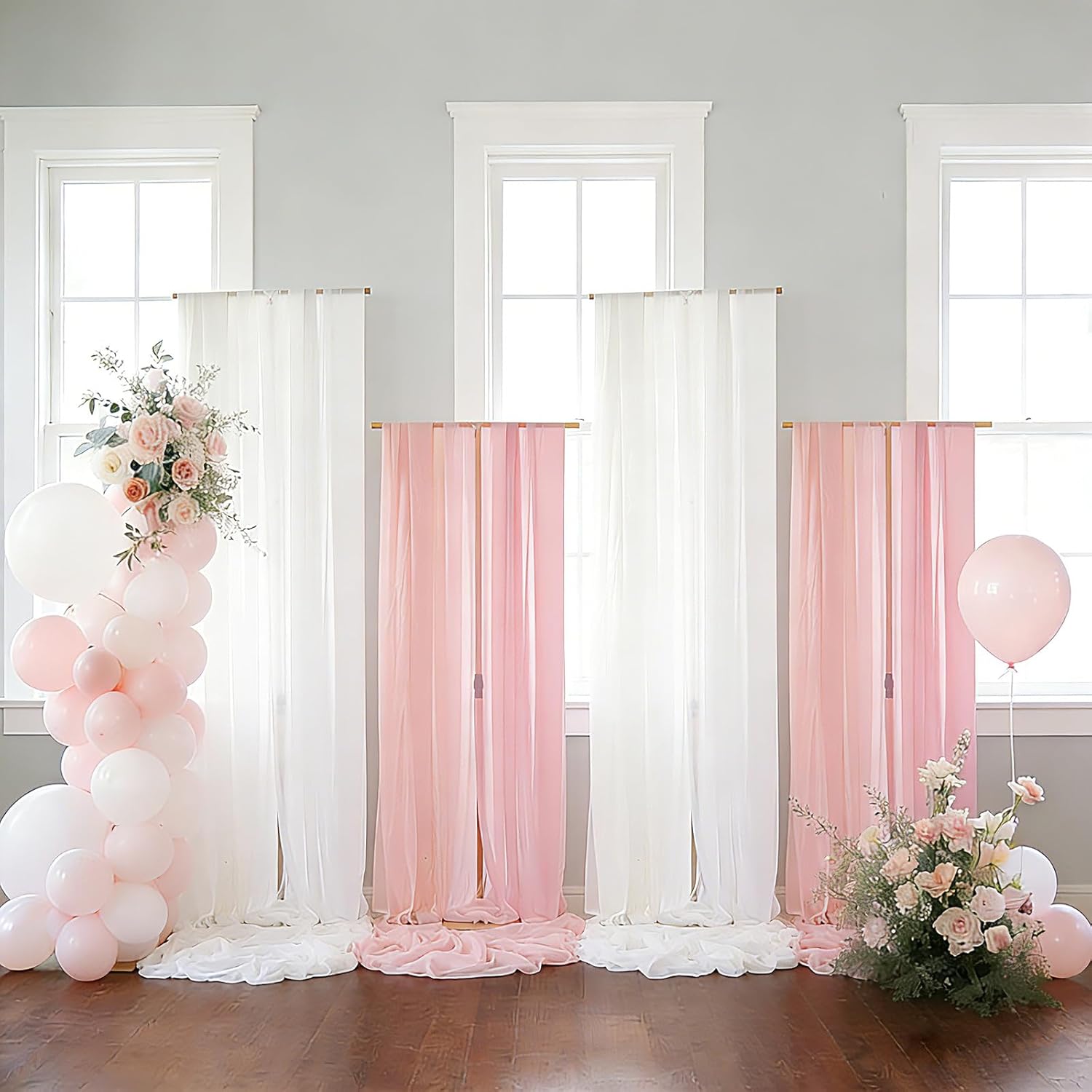 4pcs Gold 8FT Backdrop Stand A - Wedding Support avis et prix