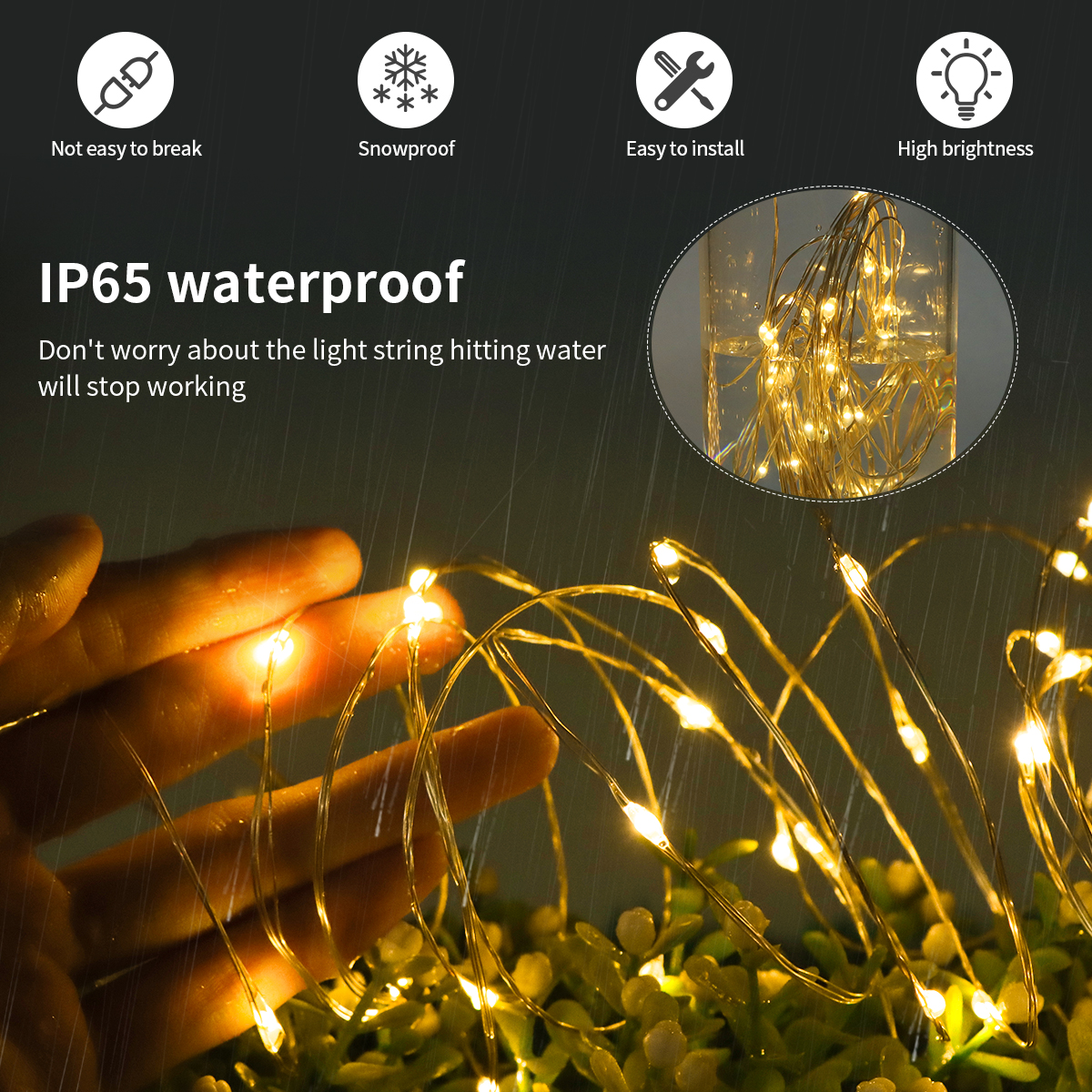 10M-100M LED String Fairy Ligh - Wedding Power Supply avis et prix