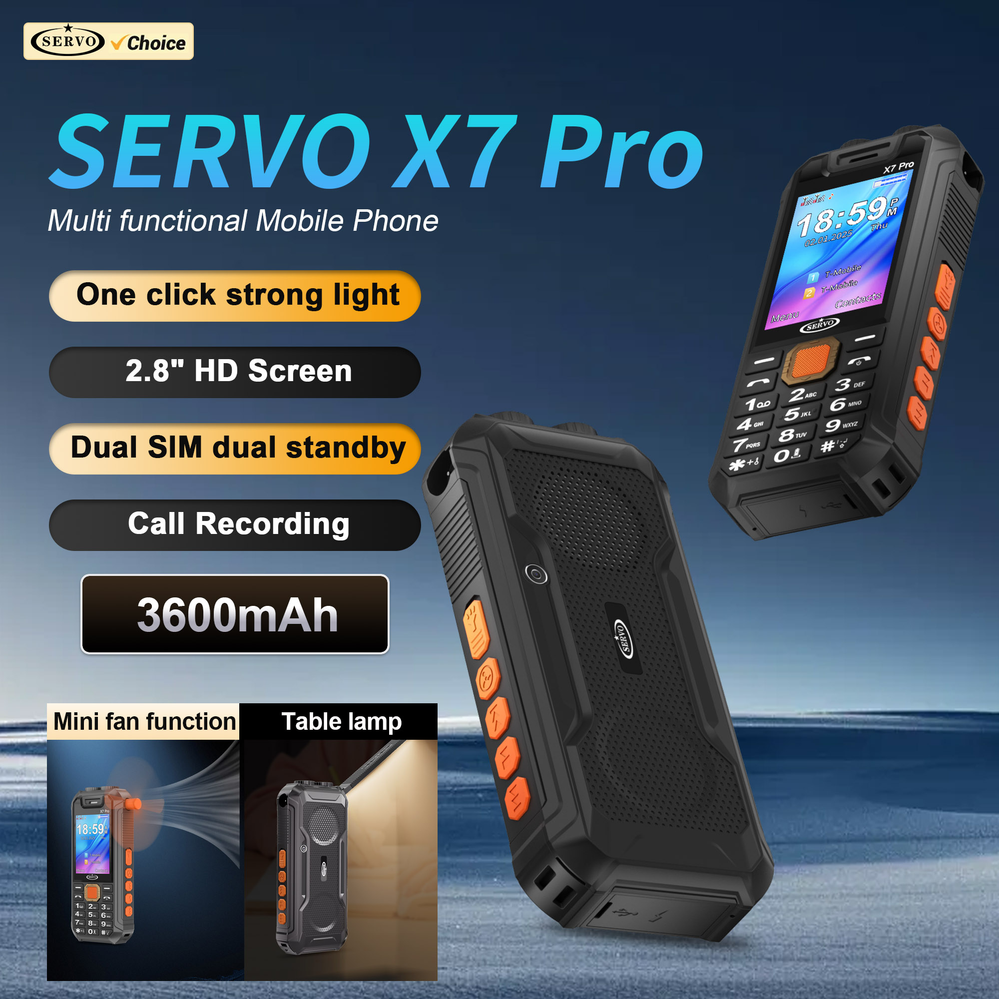 SERVO X7 PRO Mini Fan Mobile P - Wedding Power Supply avis et prix
