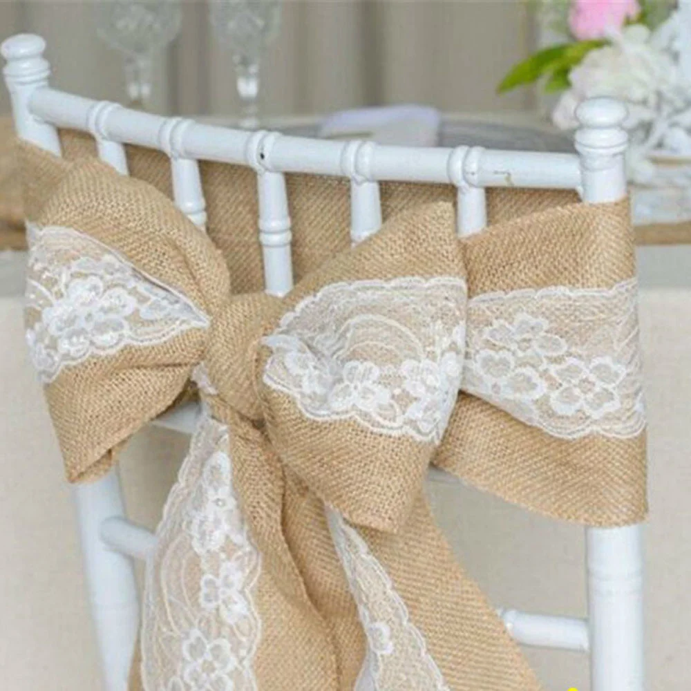 10PC Linen Chair Back Decorati - Supply Wedding Venue avis et prix