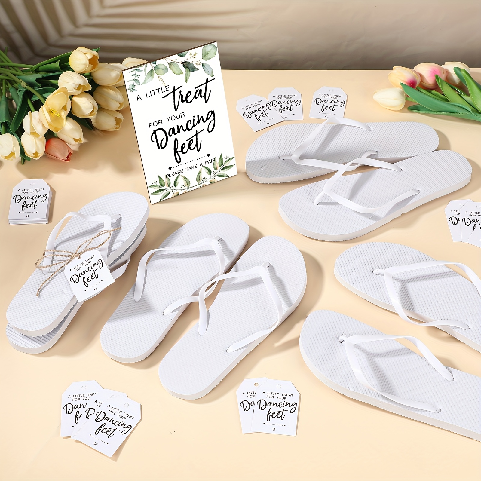25pcs Bulk Wedding Flip Flops  - Wedding Support avis et prix