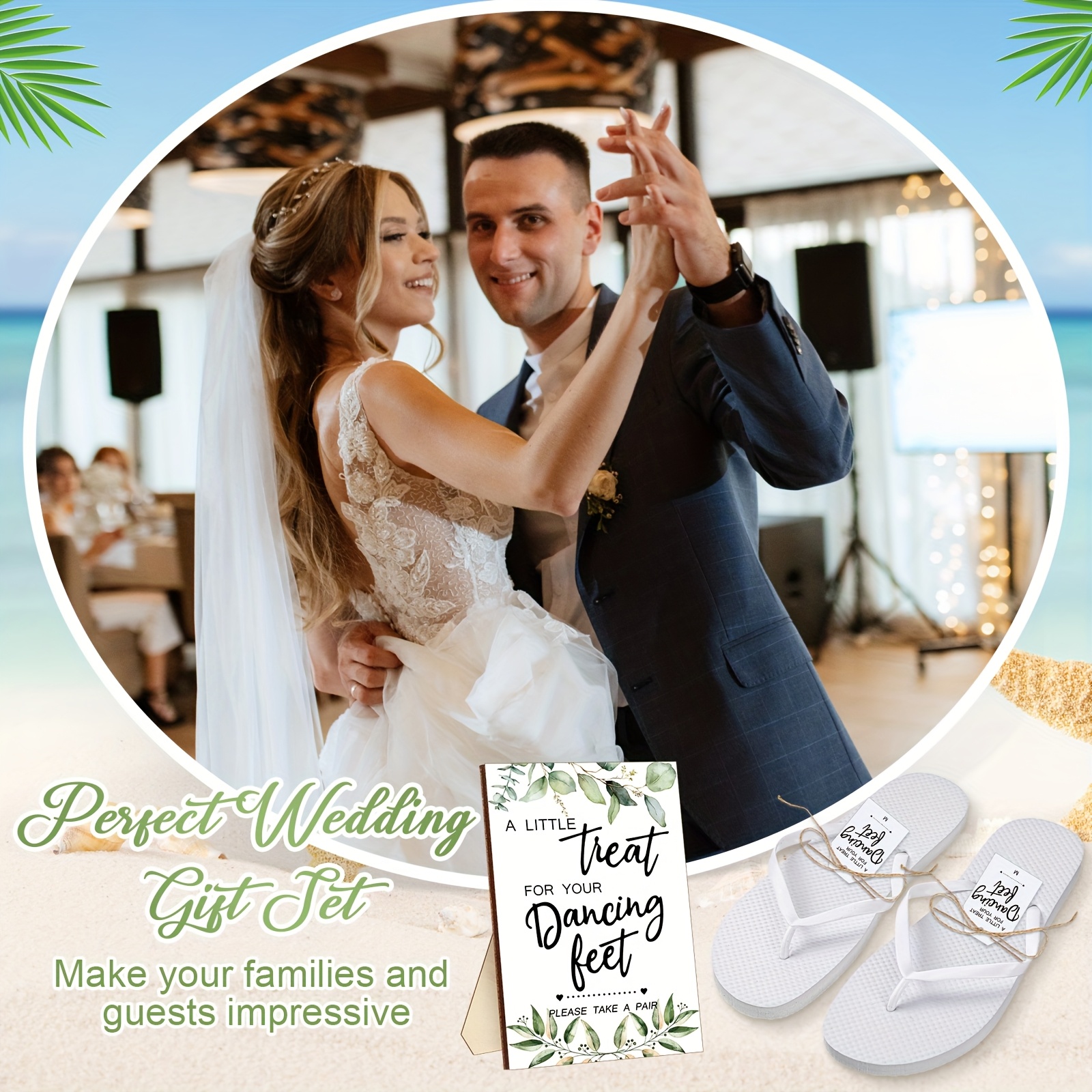 25pcs Bulk Wedding Flip Flops  - Wedding Support avis et prix