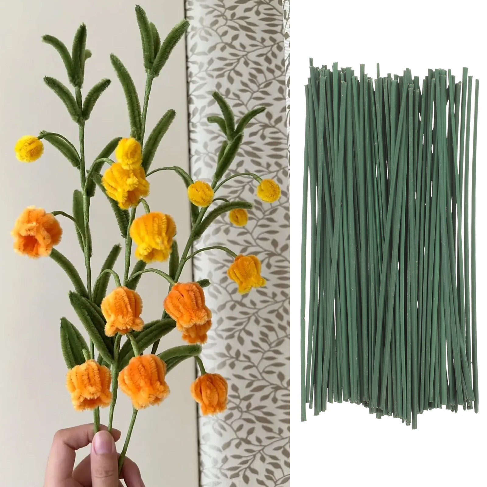 100Pcs Artificial Flower Stems - Wedding Support avis et prix