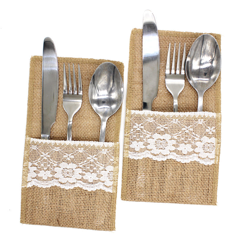 10PCS Vintage Jute Hessian Bur - Wedding Supply Rentals avis et prix