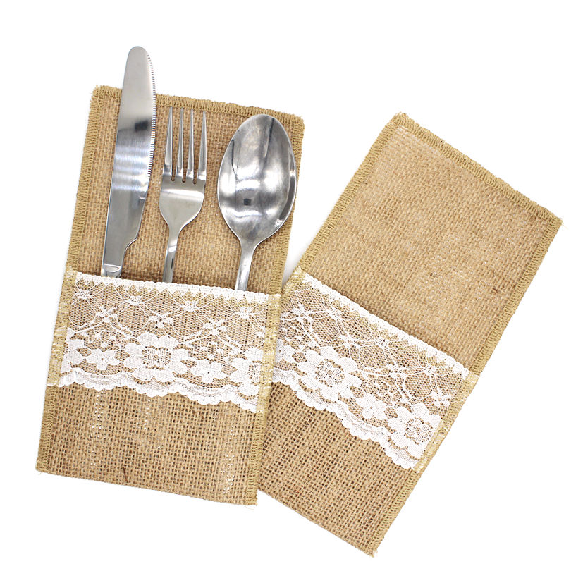 10PCS Vintage Jute Hessian Bur - Wedding Supply Rentals avis et prix