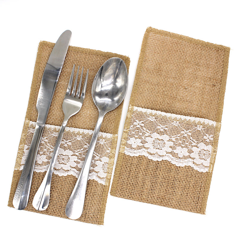 10PCS Vintage Jute Hessian Bur - Wedding Supply Rentals avis et prix
