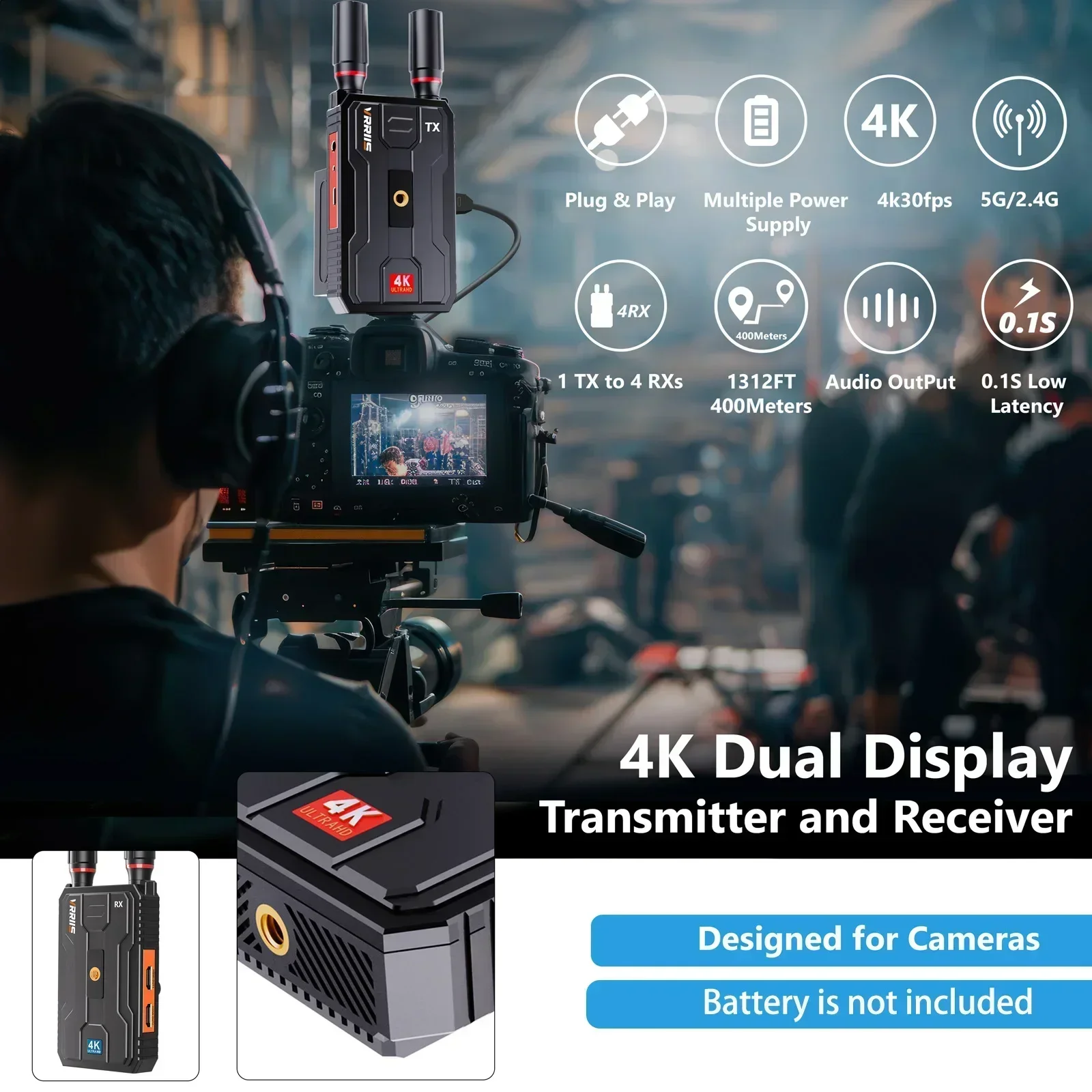 400m 5G 4K Wireless Video Tran - Wedding Support avis et prix
