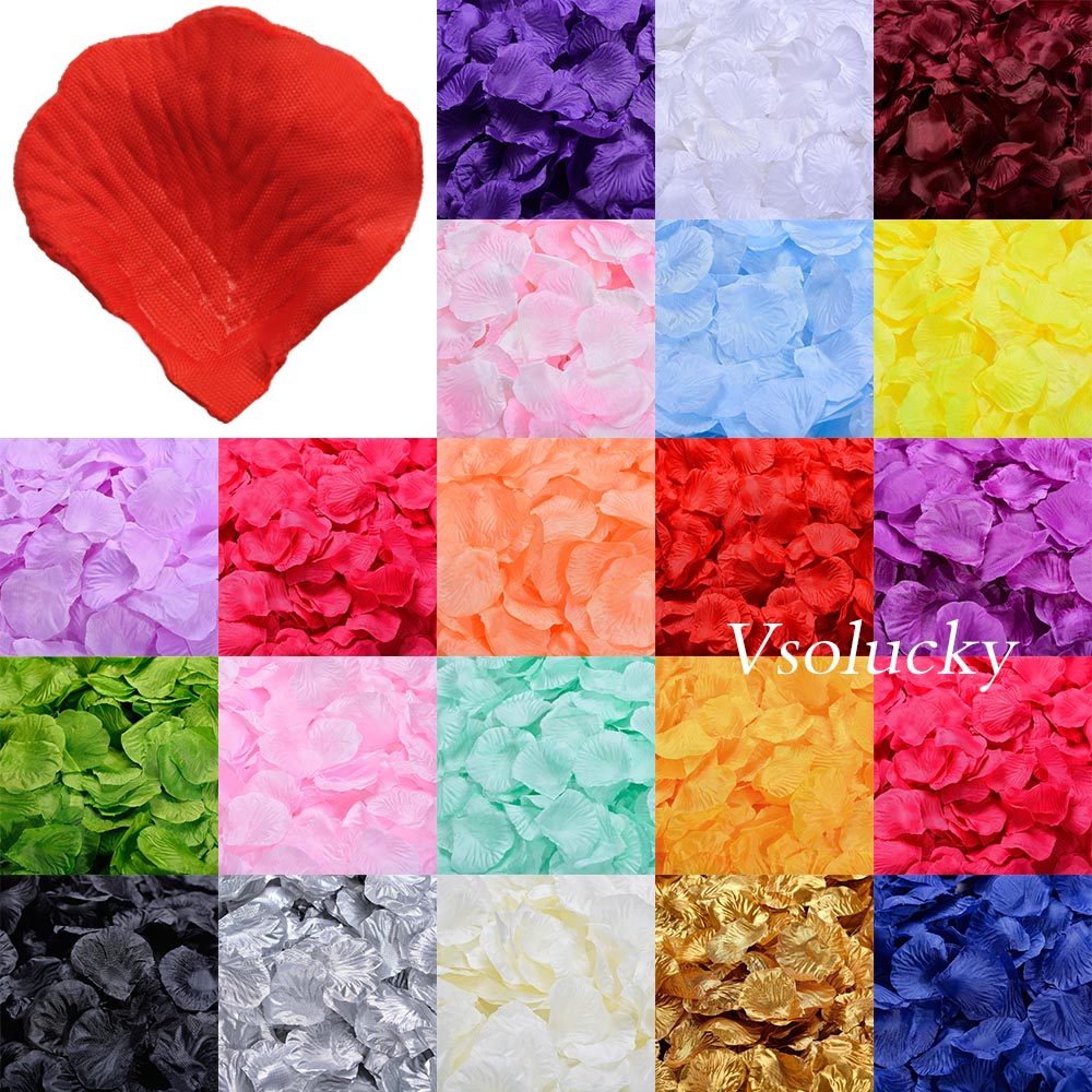100pcs Silk Rose Petals Table  - Supply Wedding Venue avis et prix