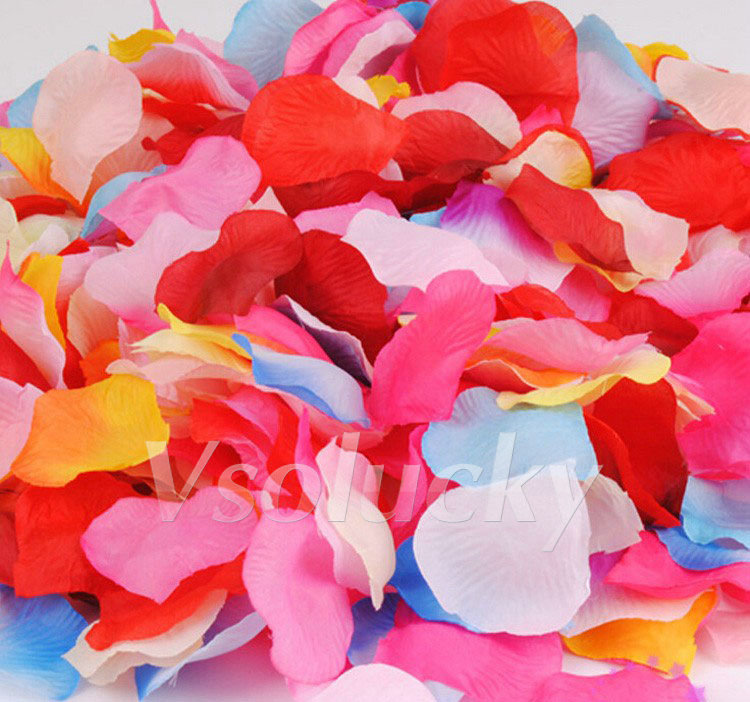 100pcs Silk Rose Petals Table  - Supply Wedding Venue avis et prix