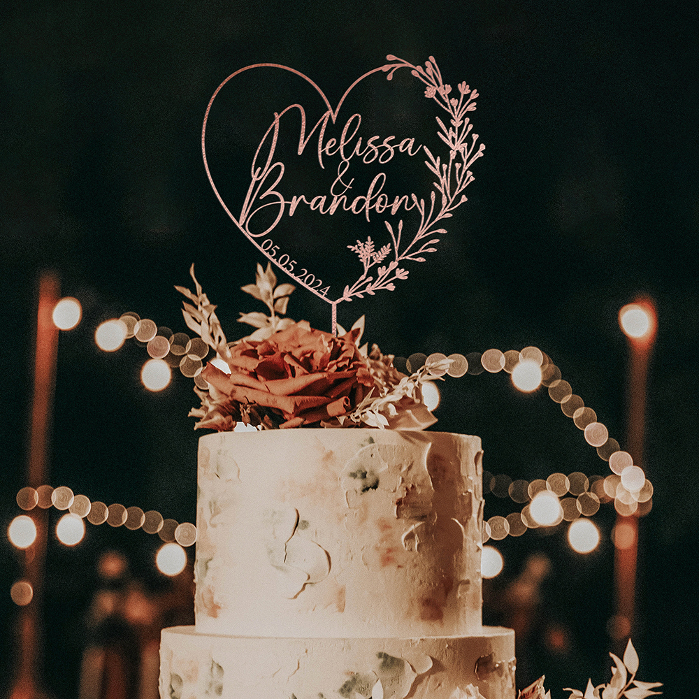 Personalised Wedding Cake Topp - Wedding Supply Rentals avis et prix