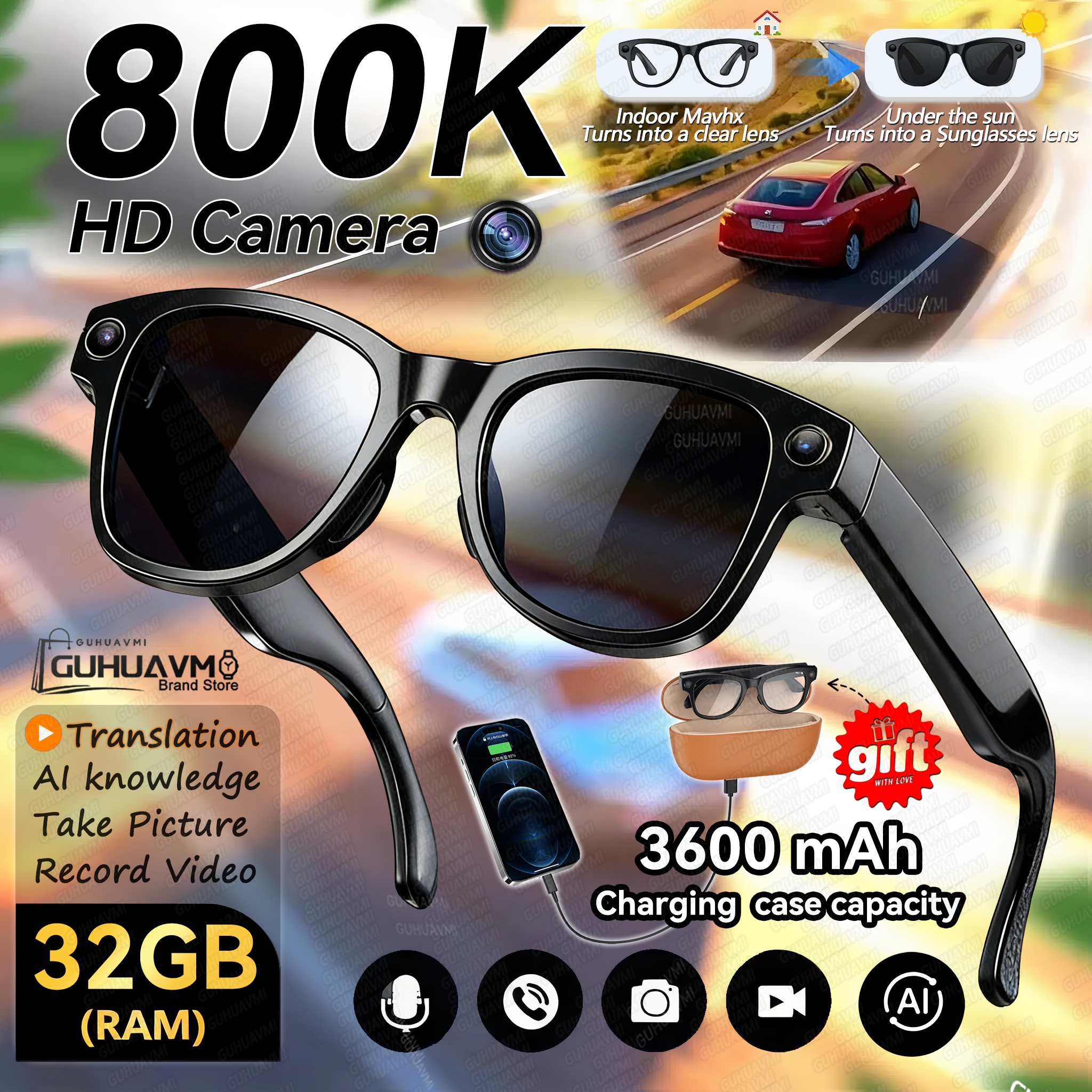 New 800W 4k HD Camera Smart Gl - Wedding Power Supply avis et prix
