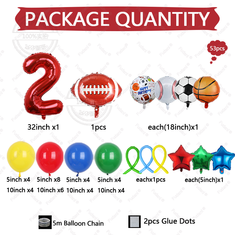 53Pcs Sports Theme 1-9th Birth - Supply Wedding Venue avis et prix