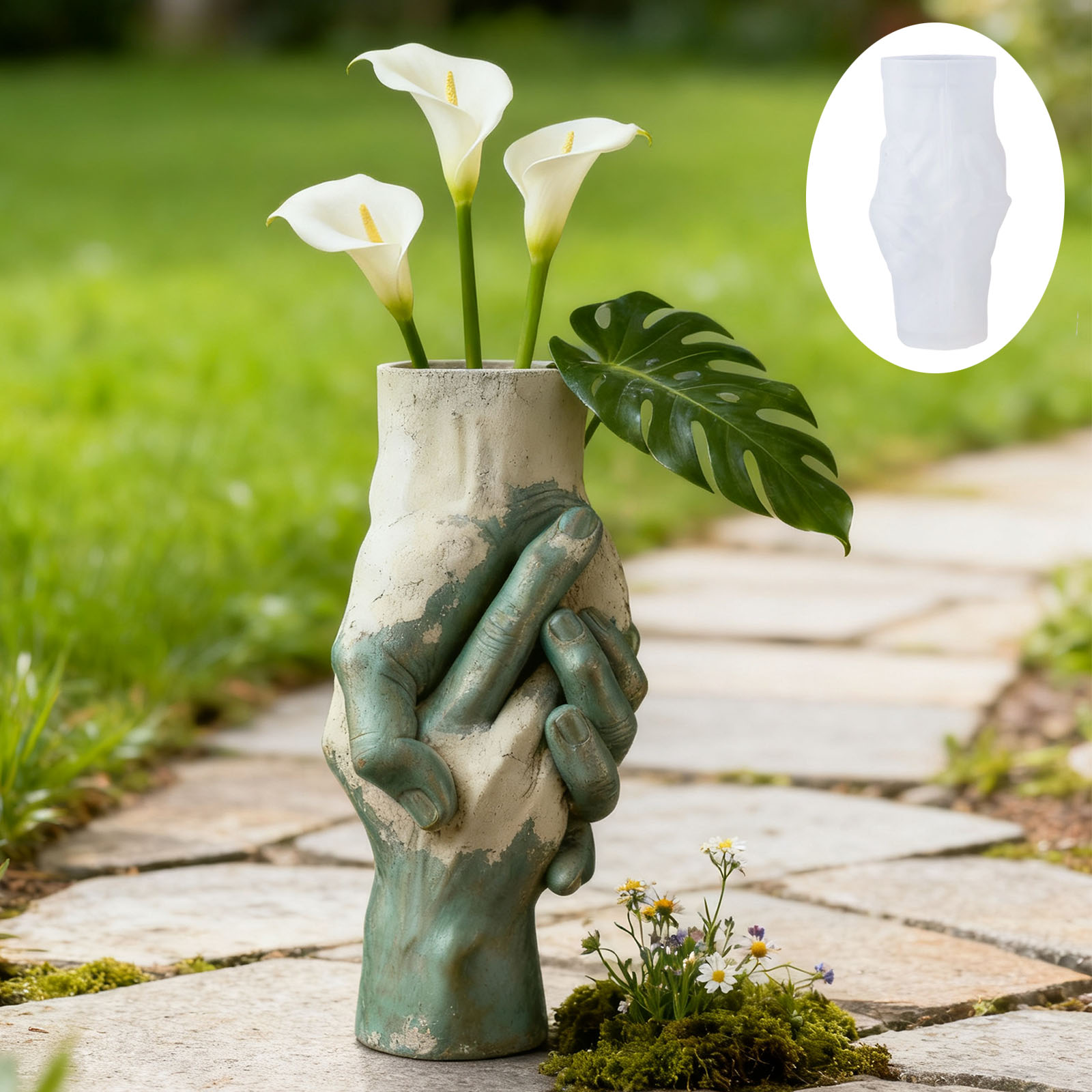 Artistic Hand-in-Hand Vase Sil - Flower Girl Basket avis et prix