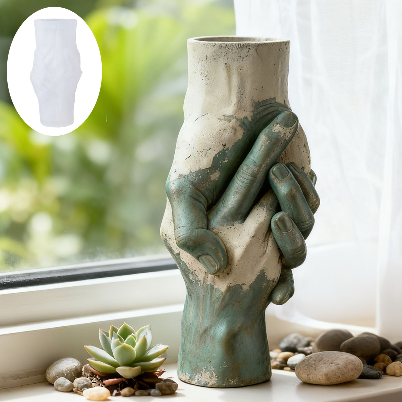 Artistic Hand-in-Hand Vase Sil - Flower Girl Basket avis et prix