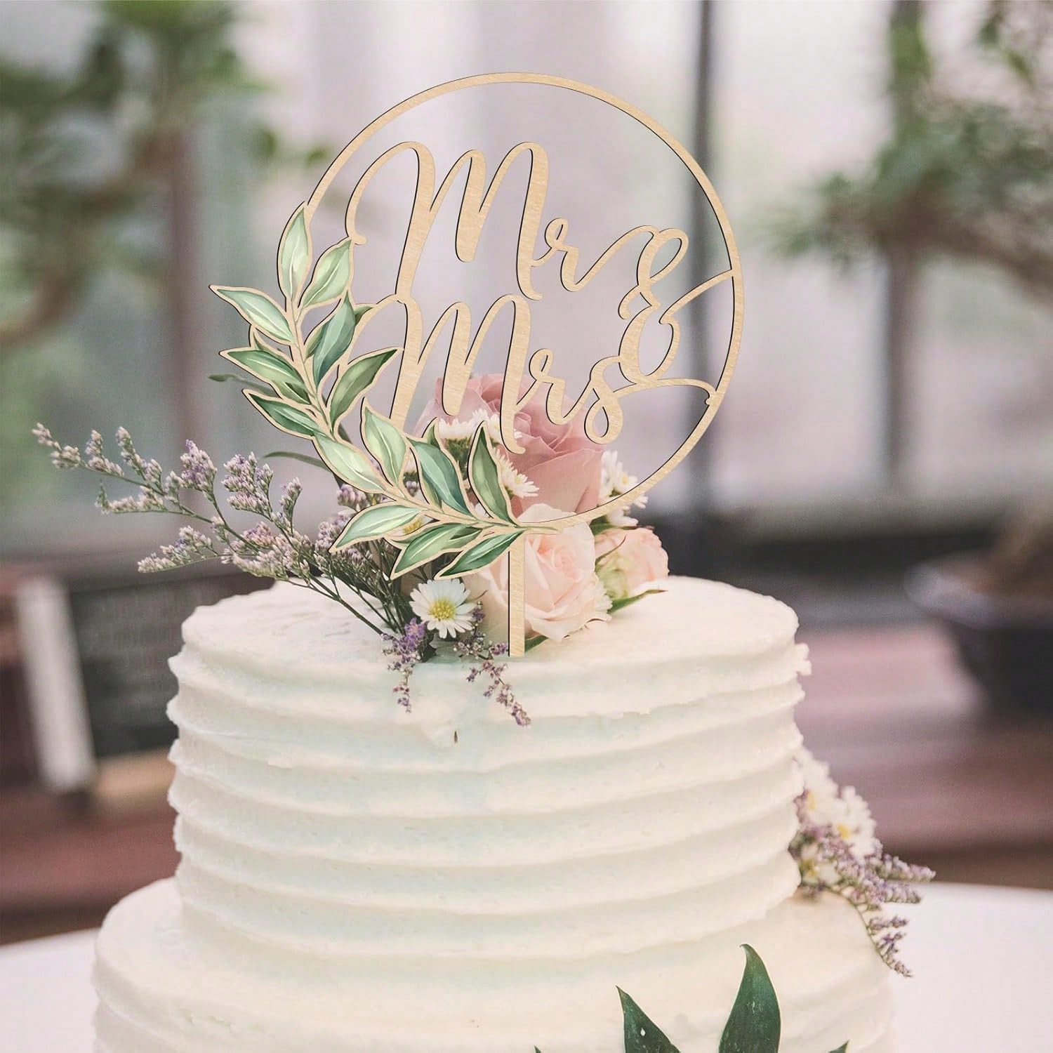 3pcs Wooden Mr & Mrs Cake Topp - Wedding Supply Rentals avis et prix
