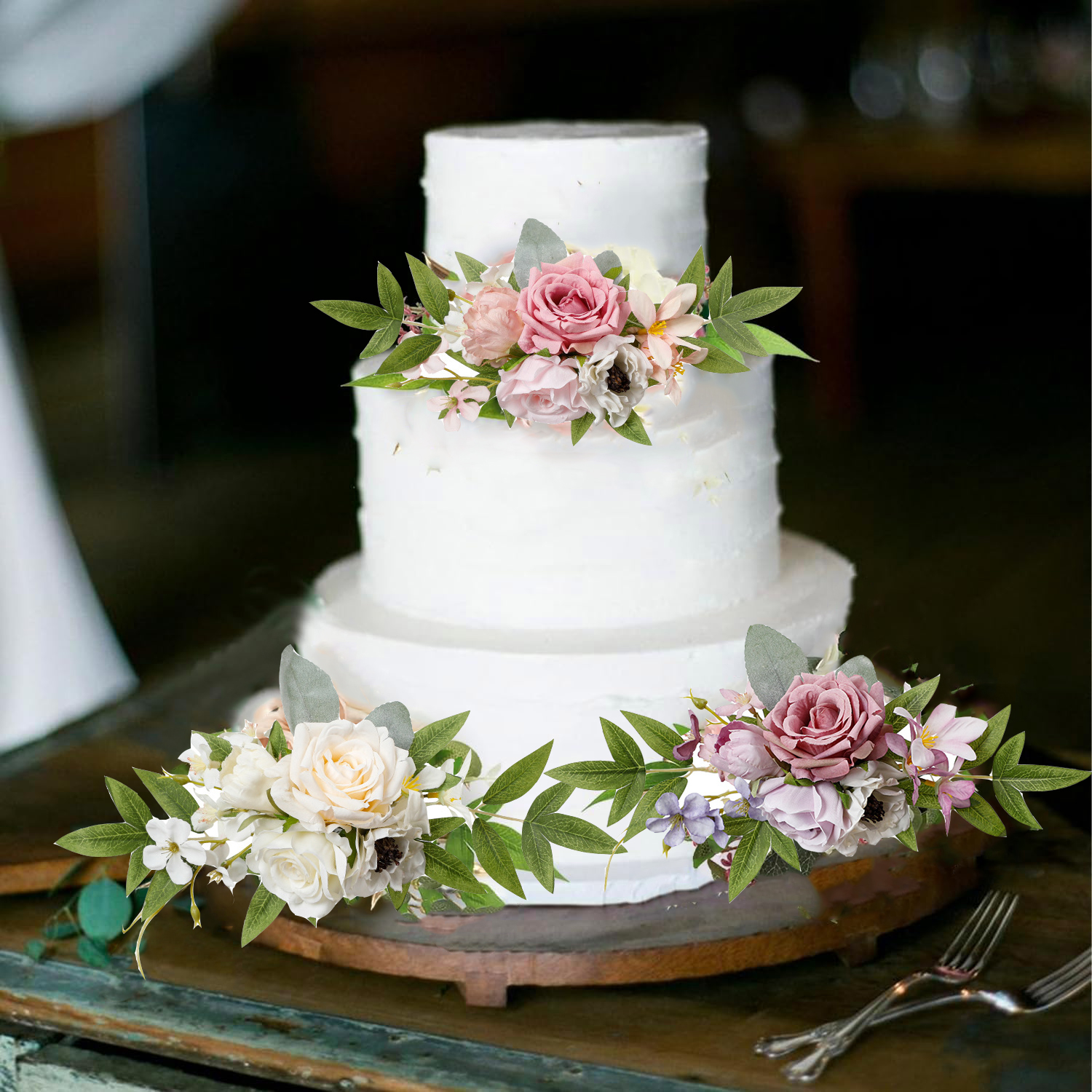 Yannew Pre-made Pink White Cak - Wedding Supply Rentals avis et prix