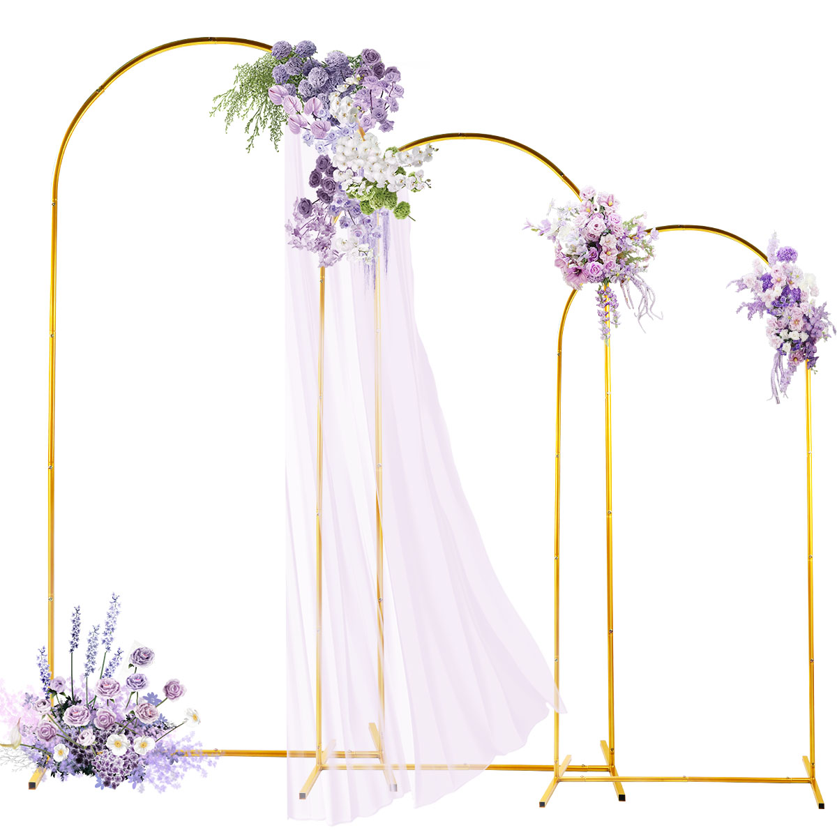 3Pack Golden Metal Arch Kits,  - Wedding Support avis et prix